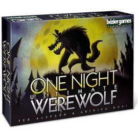 Bezier Games One Night Ultimate Werewolf Board Game, Black (BEZONUW)