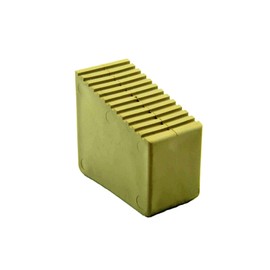 HB40 Rubber Ladder Feet for Wooden Stepladders Pack of 4 3-8 Rungs Inner Dimensions 56 x 23 mm Sand Colour