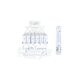 Henbrandt 6 x White Paper Confetti Cannons with White Biodegradable Paper 20cm Confetti Shooters for Wedding Celebration Birthday Party Baby Shower Decorations