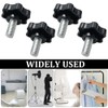 4 Pcs Pressure Mounted Baby Gates Threaded Spindle Rods, Walk