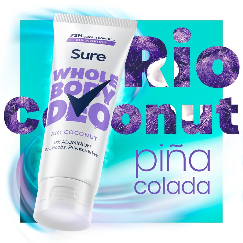 Sure Rio Coconut Whole Body Deodorant women's deodorant cream with