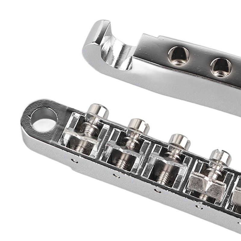 Vintage Guitar Bridge Set Stop Bar Tailpiece 6 Strings Electric