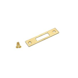 Full Mortise Furniture Lock Half Mortise Cabinet Lock Flush Mount Lock 2" Strike Plate Cabinet Lock Strike Plate - Solid Brass