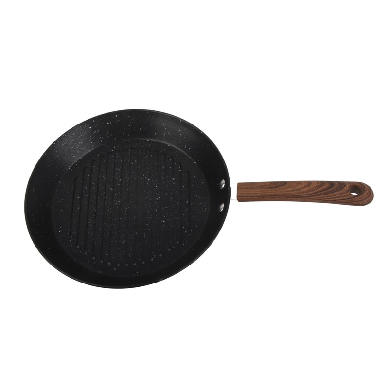 Round Grill Pan Universal Non Stick Multifunctional Flat Bottom Frying
