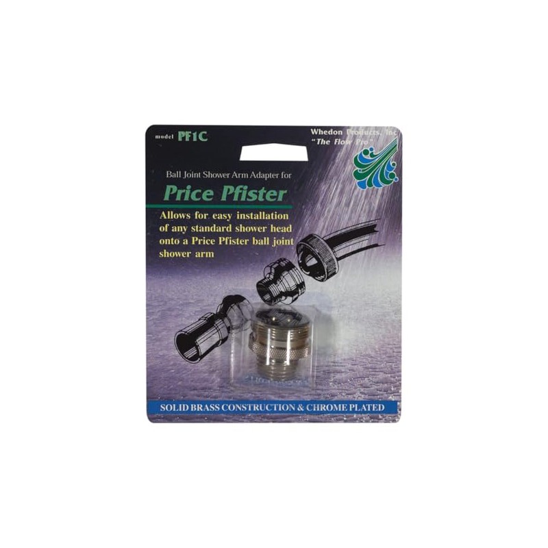 Whedon SHOWER ARM ADPTR PFISTER MfrPartNo PF1C, No Size, Chrome