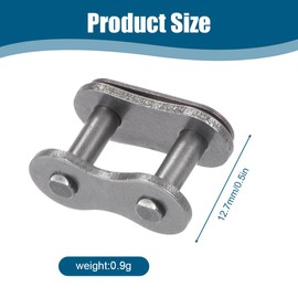 RDNKVB Silver Chain Master Link for Motorcycle 50cc 70cc 90cc 110cc 125cc ATV Quad 4 Wheeler Pocket Bike, Pack of 6 Chain Links, Steel Alloy Robust Main Link 428