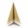50 Napkins Fabric-Like – Romantic; Colour: Gold, Size: 40 x