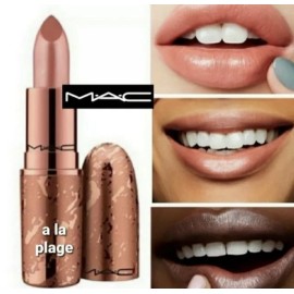 MAC Bronzing Collection Lustre Lipstick Shade A LA PLAGE Full Size .1oz / 3g