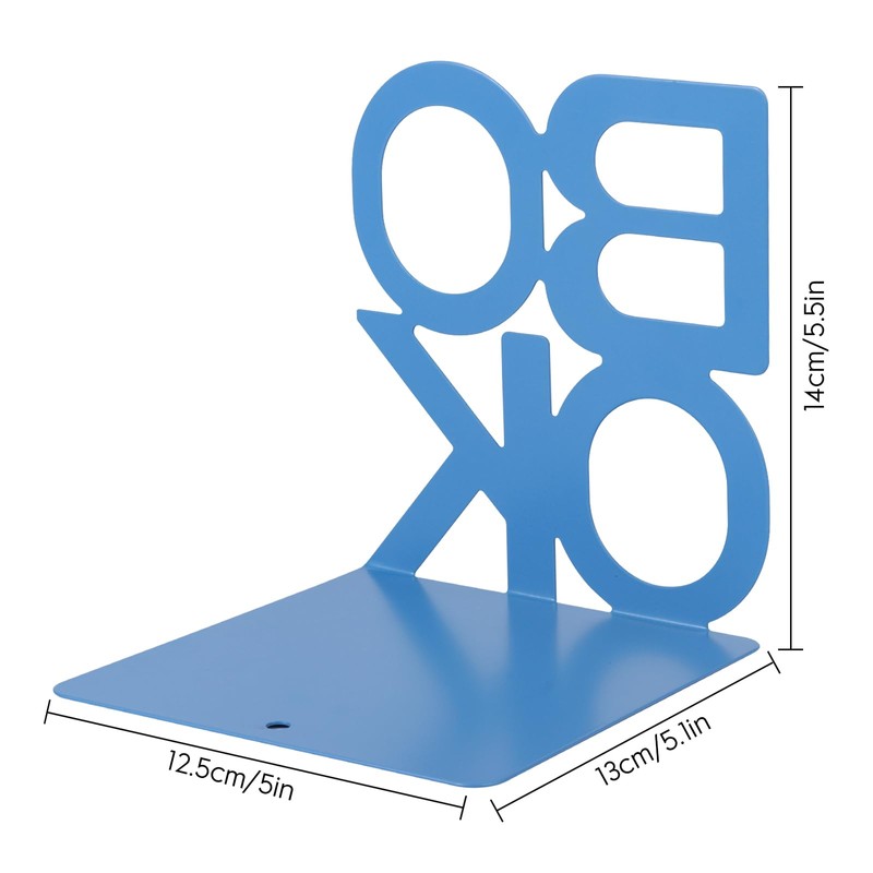 Honagu Book Ends, Bookends, Metal Book Ends for Shelves, Bookends