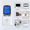 240V Plug Power Meter Electricity Usage Monitor,PIOGHAX Energy Watt Voltage