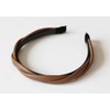 Headband - Faux Leather Headband Cross Twisted Braided Rope Style