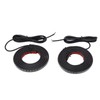2pcs Running Board LED Lights 800LM White Amber 12V to