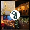 120 Pcs Christmas Light Clips Outdoor Hang Plastic Hook, Green