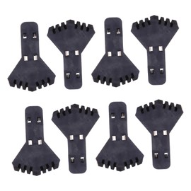 SHINEOFI 8pcs Non Skid Ladder Foot Covers Durable Ladder Pads for Stability Floor Protection Foldable Design Corrosion Sound Insulation for Safe Use