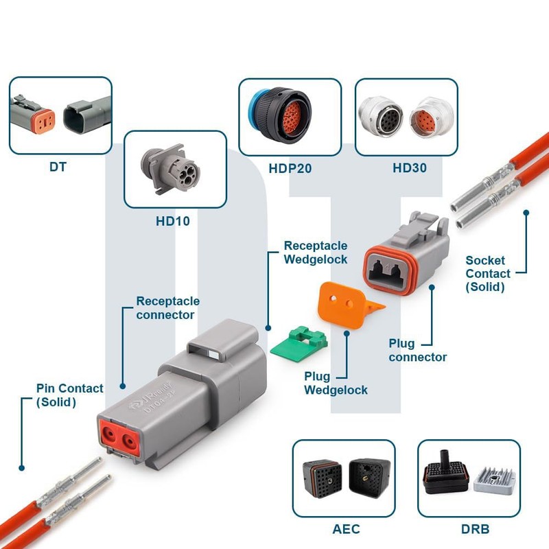 180 Pcs for Deutsch Connector Pins and Sockets Solid Contacts