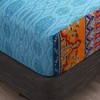 Pangzi Bohemian Retro Bedding Sheet Set,1 Fitted Sheet, 1 Flat,