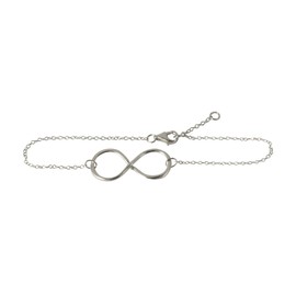 apop nyc 925 Sterling Silver Infinity Bracelet 7 inch - 1 inch Infinity Charm