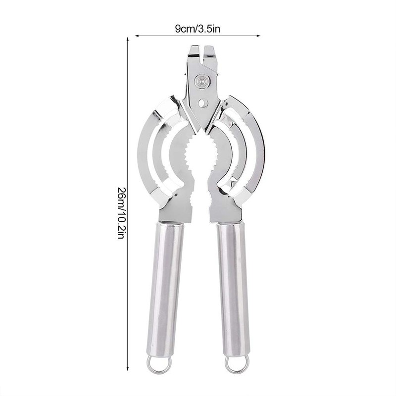 Multifunctional Stainless Steel Jar Opener, Manual Can Opener Adjustable Bottle