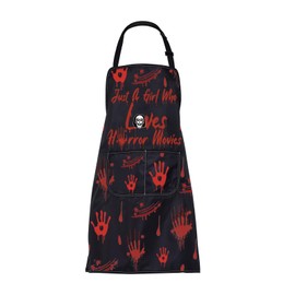 BNQL Horror Movies Apron Horror Movie Gifts for Horror Movie Lovers Horror Movie Fan Gifts Horror Movie Cooking Kitchen Apron