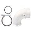90 Degree Turbo Intake Elbow Air Transfer Pipe with Clamp