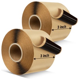 U0U 2PCS Pond Liner Seam Tape,3" x 20'Self Adhesive Double Sided Butyl Pond Seam Tape for EPDM Pond Liners,Waterproof Sealing Tape for EPDM Pond Liner Garden Cover Repair (3" x 20'-2Pack)