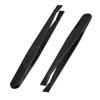 sourcingmap 2 Pcs 93301 Black Plastic Anti Static Flat Tip