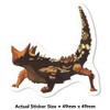 4 x Small 50mm 'Thorny Devil' Permanent Sticker Decals for