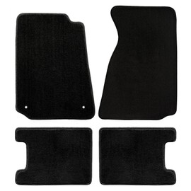 Lloyd Mats Heavy Plush Carpeted Floor Mats for Mustang Convertible 1994-1998 4PC Mats Heavy Plush Black No Logo