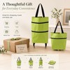 Foldable Shopping Cart Bag for Daily Errands – 2-in-1 Oxford