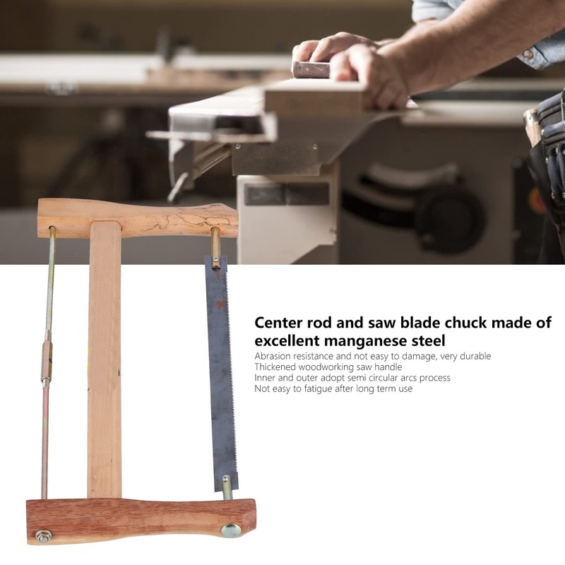 Frame Saw, Teakwood Handsaws, Blade Replacement Carpenter Hand Bow Wood