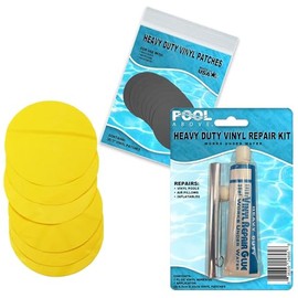 Pool Above Repair Kit for Mega Duck Island | Vinyl Glue | Yellow Patches