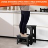 Folding 2 Step Stool, Non-Slip Collapsible Step Stools, Portable Step