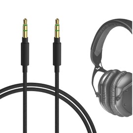 Geekria Audio Cable Compatible with V-Moda Crossfade LP, Crossfade 2, Crossfade M-80, Crossfade M-100, XS Headphones Cable, 1/8" (3.5mm) to 3.5mm Braided Nylon Replacement Stereo Cord (4 ft/1.2 m)