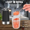 FaCreate Gravity Electric Salt and Pepper Grinder Set,Automatic Operation