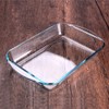 GenericJINCHENGYU 2.6QT Clear Rectangular Tempered Glass Baking Dish, Glass Casserole