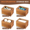 CMLKLZD Dryer Sheet Holder, Acacia Wood Laundry Sheets Container, Laundry