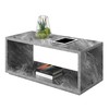 Convenience Concepts Northfield Admiral Coffee Table with Shelf, Gray Faux