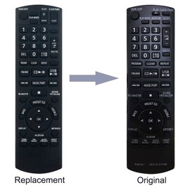 N2QAYA000008 VINABTY Replacement Remote Control Fit for Panasonic Portable Stereo CD System RX-D55