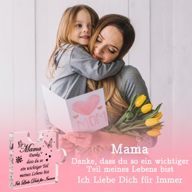 Gifts for Mum, Mother's Day Gift, Acrylic Plaque Gifts for Mother from Daughter Son, Engraved Puzzle Shape Mum Christmas Birthday Gift