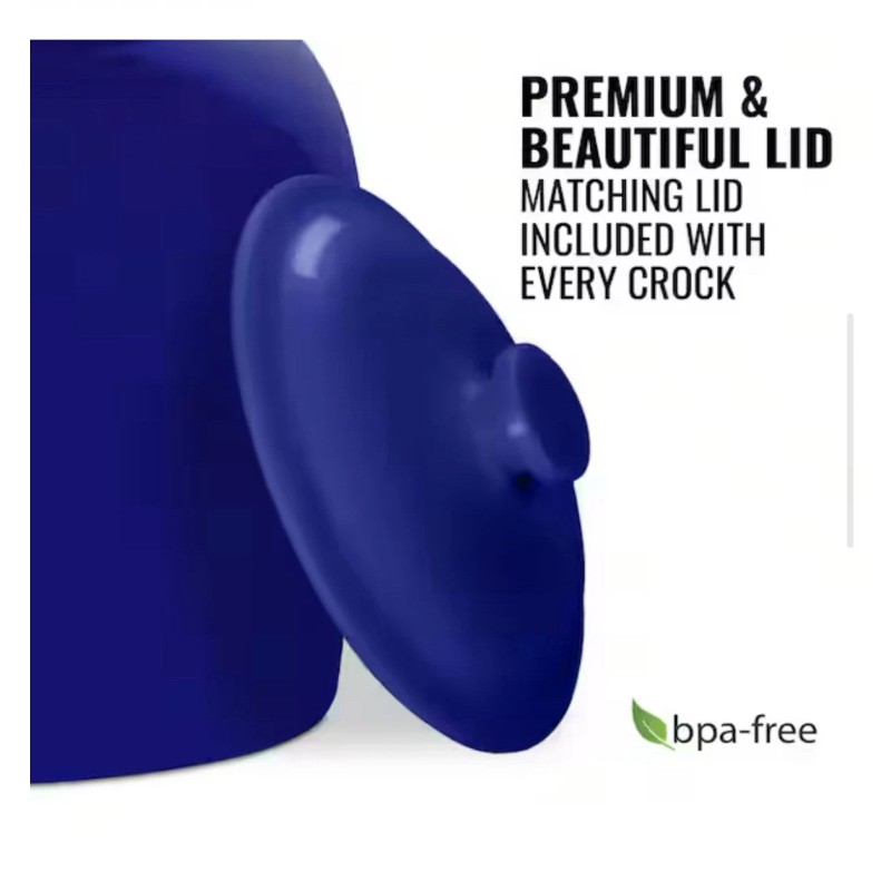 Geo Porcelain Ceramic Crock Water Dispenser with Stainless Steel Faucet