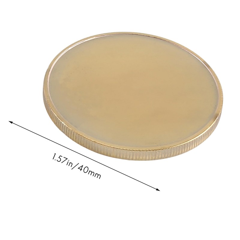 NISHZHU Pack of 10 Blank Engraved Blanks Coins, 40 mm
