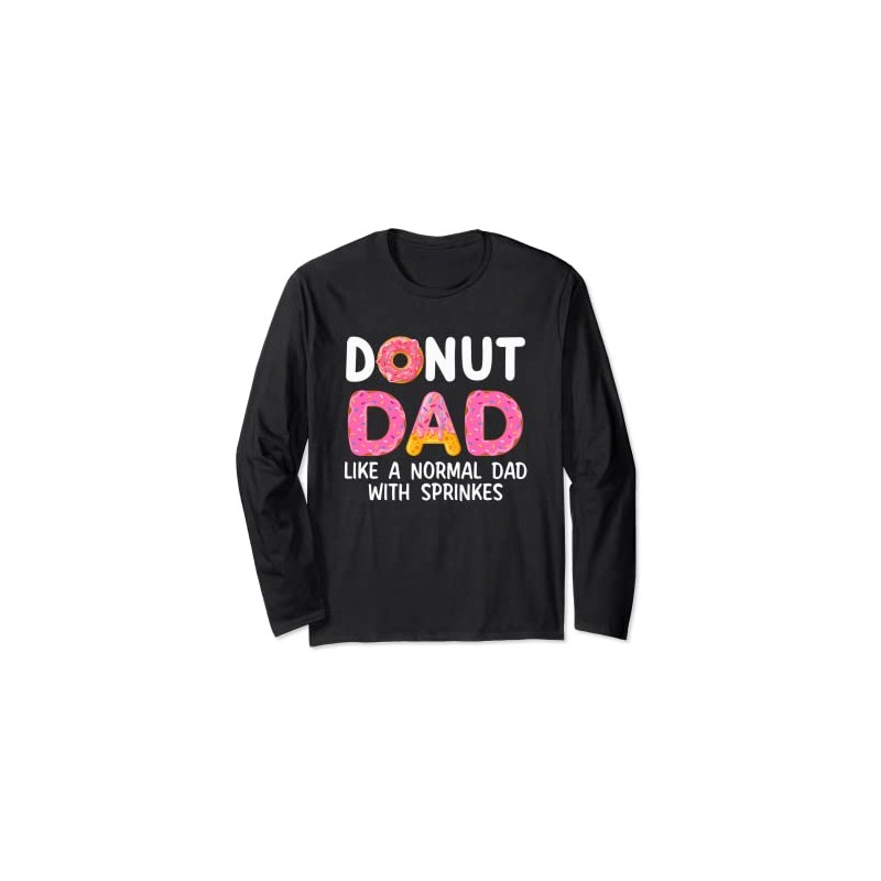 Donut Dad Definition Dessert Food Streusel Donut Day Langarmshirt
