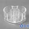 Transparent Acrylic Cosmetic Organizer Heart (Set of 3) Multipurpose Organizer
