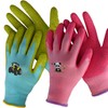 KALEAS Children's Garden Gloves, Work Gloves, Knitted Gloves with Latex