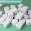 HEYTIMI 10 PCS White Blank Foam Dice 1.96 Inch EVA