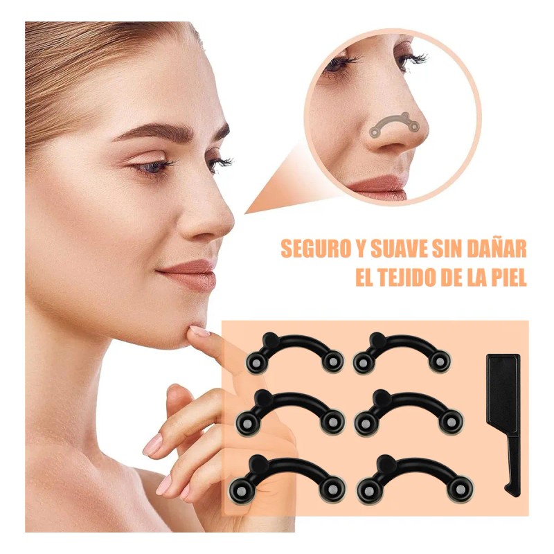 Respingador Nasal Corrector De Nariz 9 Pares 3 Ch, 3