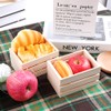 GRETJOB 12PCS 5" Wooden Crates, Nesting Rustic Wood Storage Boxes
