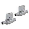 PEX Straight Stop Valve, 1/2-in x 1/2-in PEX 1/4 Quarter