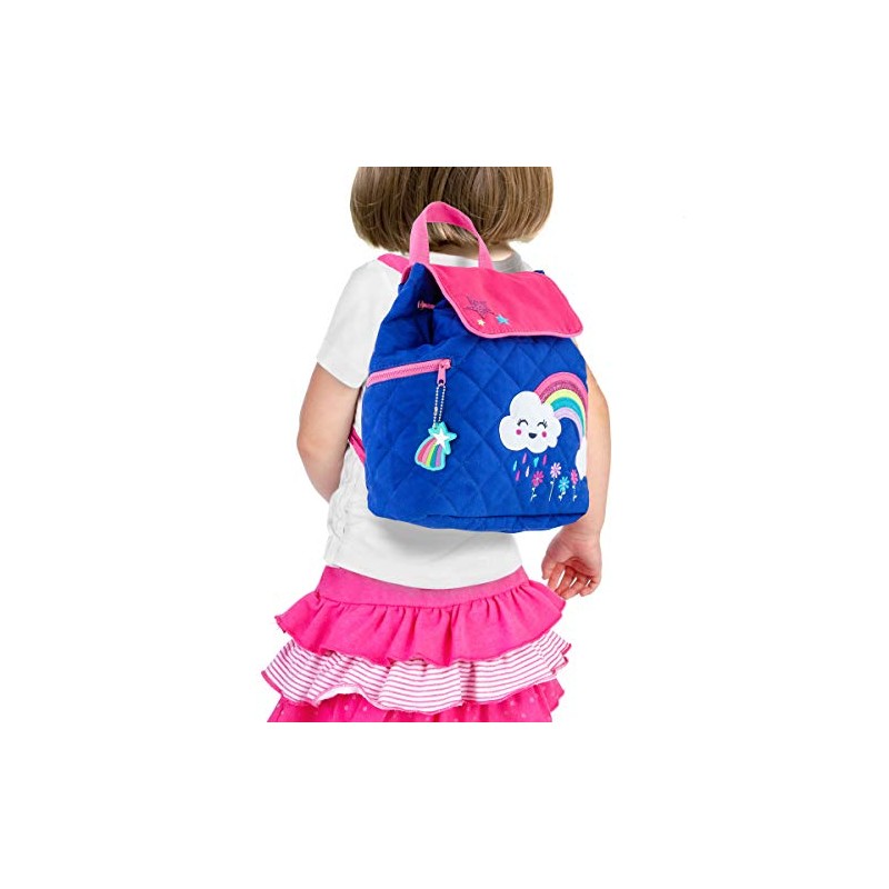 Stephen Joseph Girls' Quilted Backpack, RAINBOW, OS