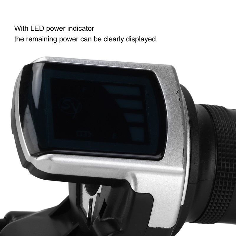 24V HalfTwist Throttle Grip LED Power Indicator with 2 Keys